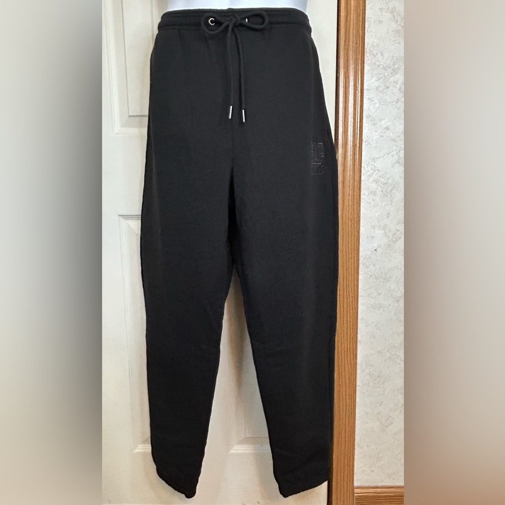 GAP Black Logo Fleece Joggers Size L NWT Blokecore Streetwear Sweatpants